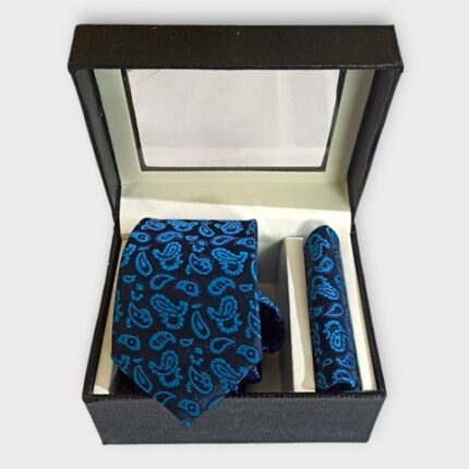 Premium Cotton Silk Neck Tie and Pocket Square Gift Set - Care, Style, and Quality Combined