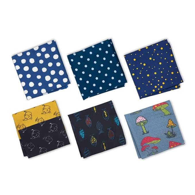Home 7 Elegant Organic Handkerchiefs